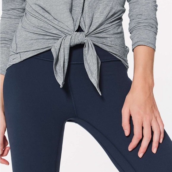 Lululemon Knot a problem Gray V-Neck Women's Top 4 - Picture 4 of 6